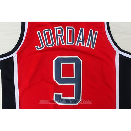 Camiseta USA 1984 Michael Jordan #9 Rojo